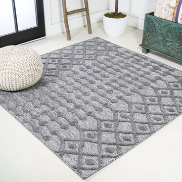 Peralta Moroccan Diamond Indoor/outdoor Area Rug